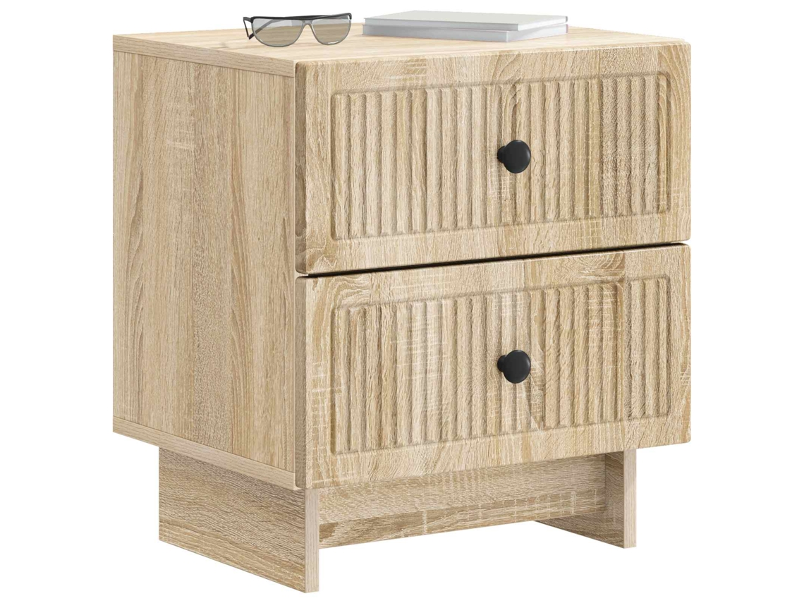 Maison Exclusive - Armario De Noche 2 Pcs Roble Sonoma 43 X 34,5 X 47,5 Cm