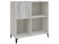 Maison Exclusive - Mueble Discos Madera Contrachapada Gris Sonoma 84,5x38x89 Cm