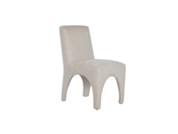 Silla Poliester Tapizada Gris Claro 48x69x90cm