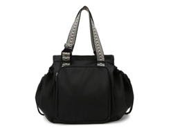 Mochila multifuncional tipo mochila para mamá, ideal para guardar cosas, ideal para viajes y como bolso de hombro. Negra 322335 Yunzii