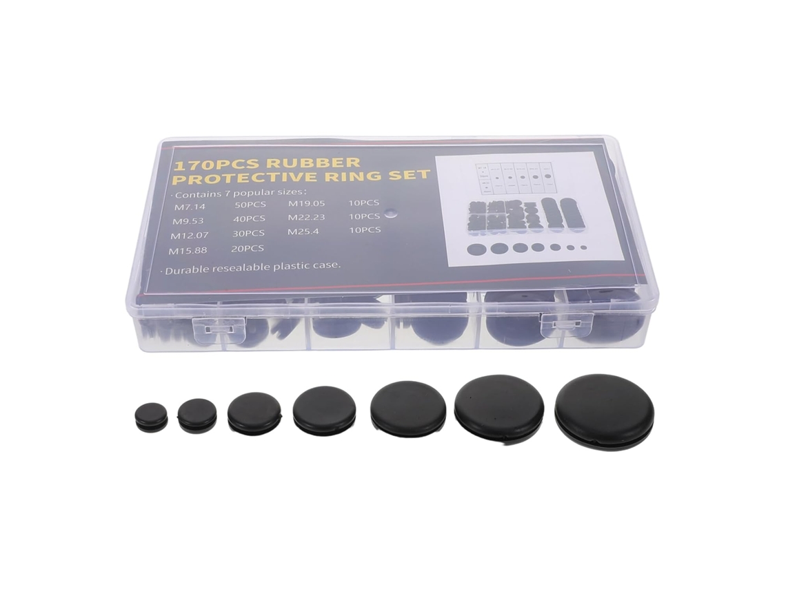 170 Piezas De Pasacables De Goma Para Cableado Industrial Y Doméstico,