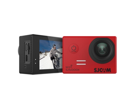 Action Cam SLOWMOOSE Impermeable Wi-Fi 4K 24Fps/2K 30 Fps Rojo