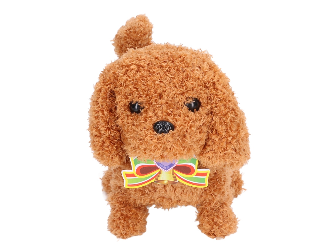 Perro De Peluche Eléctrico Con Pilas: Camina, Ladra Y Mueve La Cola. ¡un Juguete De Regalo!