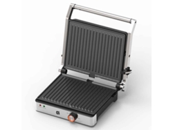 Grunkel Mini Grill Eléctrico - GRL-MARBLE - 1000W, apertura 180°, placas 23x14,5cm antiadherentes y bandeja recoge grasa extraíble