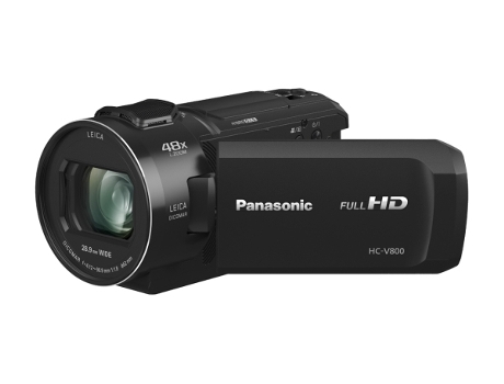 Cámara de vídeo PANASONIC HC-V800EG 8,57 MP MOS Full HD Negro