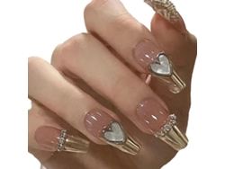 Set de manicura con uñas postizas largas y removibles para decoración. NEVEANCE