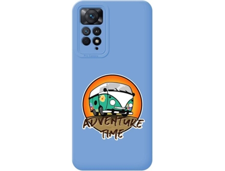 Carcasa Xiaomi Redmi Note 11 Pro TUMUNDOSMARTPHONE Silicona Líquida Dibujos Adventure Time Azul