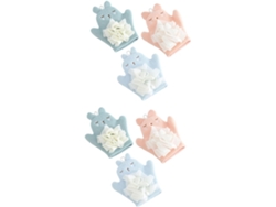 Juego De 6 Esponjas De Baño Con Diseño De Dibujos Animados Para Una Limpieza Suave Y Exfoliante, Accesorios Divertidos Para...