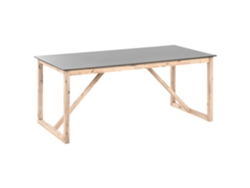 Mesa de jardín Beliani Notteri en hormigón gris 180x90x75