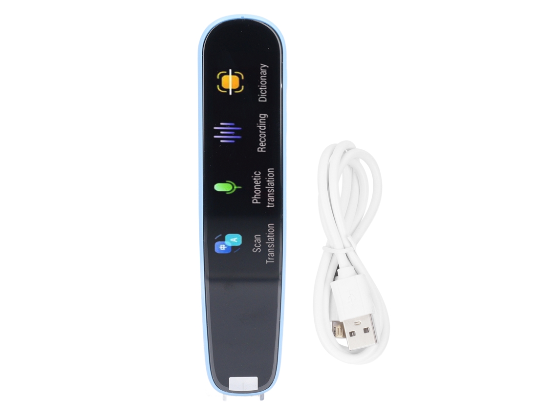 Lápiz traductor portátil con wifi, escáner multilingüe y diccionario digital - Azul | Sin marca
