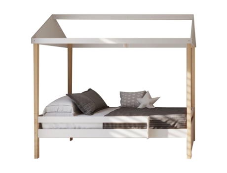 Cama VENPRODIN Casita Infantil (203 x 98 x 186 cm - Blanco)