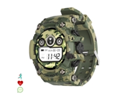 Reloj inteligente T6 con carcasa de alta resistencia. Monitor de frecuencia cardíaca dinámico, múltiples modos deportivos e información meteorológica.