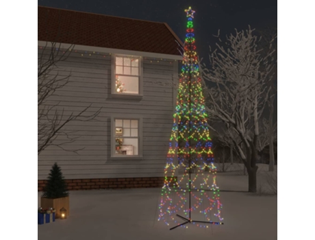 vidaXL Árbol de Navidad cónico 3000 LED de colores 230x800 cm