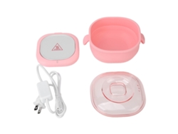 2026-máquina Calentador De Cera Eléctrica Para Depilação 400ml Com Recipiente De Silicone 100w Rosa