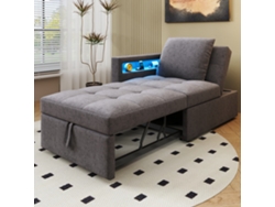 Sofá Cama 3 En 1 Con Led Y Puertos Usb-c