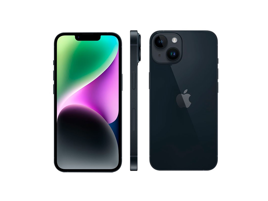 iPhone 14 APPLE (Reacondicionado Como Nuevo - 6 GB - 128 GB - Negro)