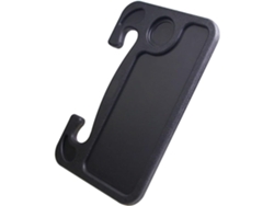 Bandeja Compacta Negra De Abs Para Volante, Mesa Multifuncional Para Coche, Fácil De Limpiar, Ideal Para Comidas.
