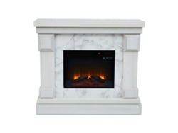 Chimeneas eléctricas TEAMSON HOME (Madera - Blanco - 108,2 cm)