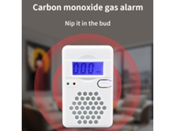 Detector De Monóxido De Carbono Con Pantalla Lcd Digital Y Alarma Sonora De 85 Db Para El Hogar, La Oficina Y Los Viajes.