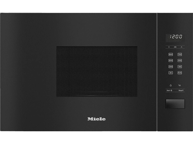 Microondas Integrable MIELE M 2230 SC OBSW (17 L - Sin Grill - Negro)