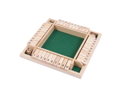 Juegos de mesa de madera para cuatro jugadores: Cerrar la caja, Tirar los dados, Matemáticas tradicionales, Bar, Viajes. Stelasplen