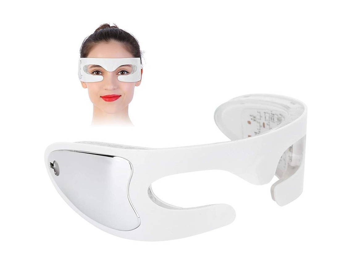 Masajeador Ocular Con Luz Roja Y Calor - Terapia Antiarrugas - Alivia La Fatiga - Cuidado Ocular Portátil