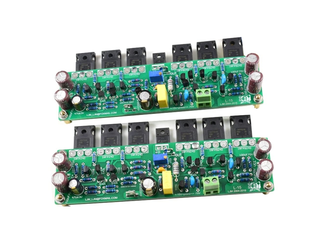 Lote De 2 Amplificadores De Potencia L15 Fet, 3 Pares De Canales, Irfp240 Irfp9240, 150 W, 8r 300, 4r 600, 2r (a)