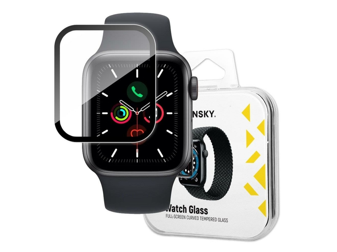 Vidrio híbrido para Apple Watch 6/5/4/SE 40 mm - negro WOZINSKY