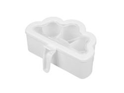 Caja de condimentos en forma de nube, de una sola pieza, con 6 compartimentos y tapa transparente, 6 cucharas para condimentos, salero, azucarero y pimentero.