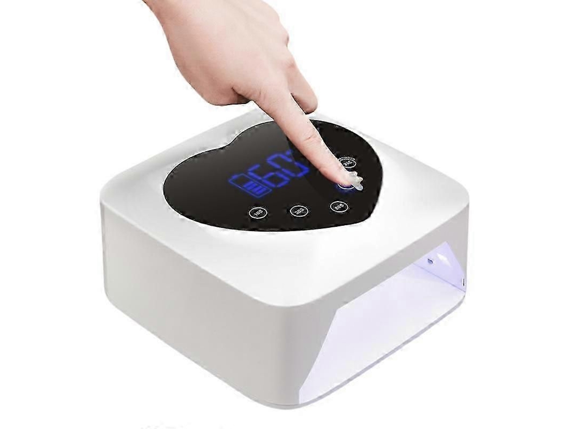 Lámpara de uñas LED UV inalámbrica de 72 W, 2025, con pantalla táctil, batería de almacenamiento, luz inalámbrica, realza las uñas, secado rápido, GOKOCO