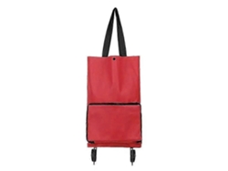 Carrito de compra plegable portátil con ruedas, multifuncional, reutilizable, de tela no tejida, tamaño supermercado, GOKOCO