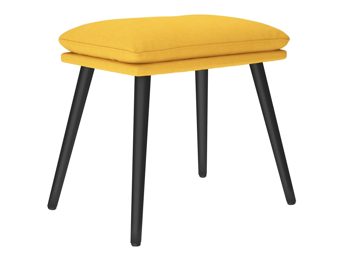 Reposapies VIDAXL Amarillo Tela (45x29,5x35 cm)