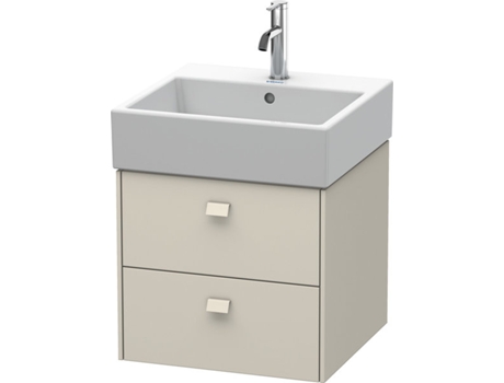 Mueble bajo encimera DURAVIT Brioso 48,4 x 45,9 cm 2 cajones incl. hueco para sifón y delantal para lavabo Vero Air 235050