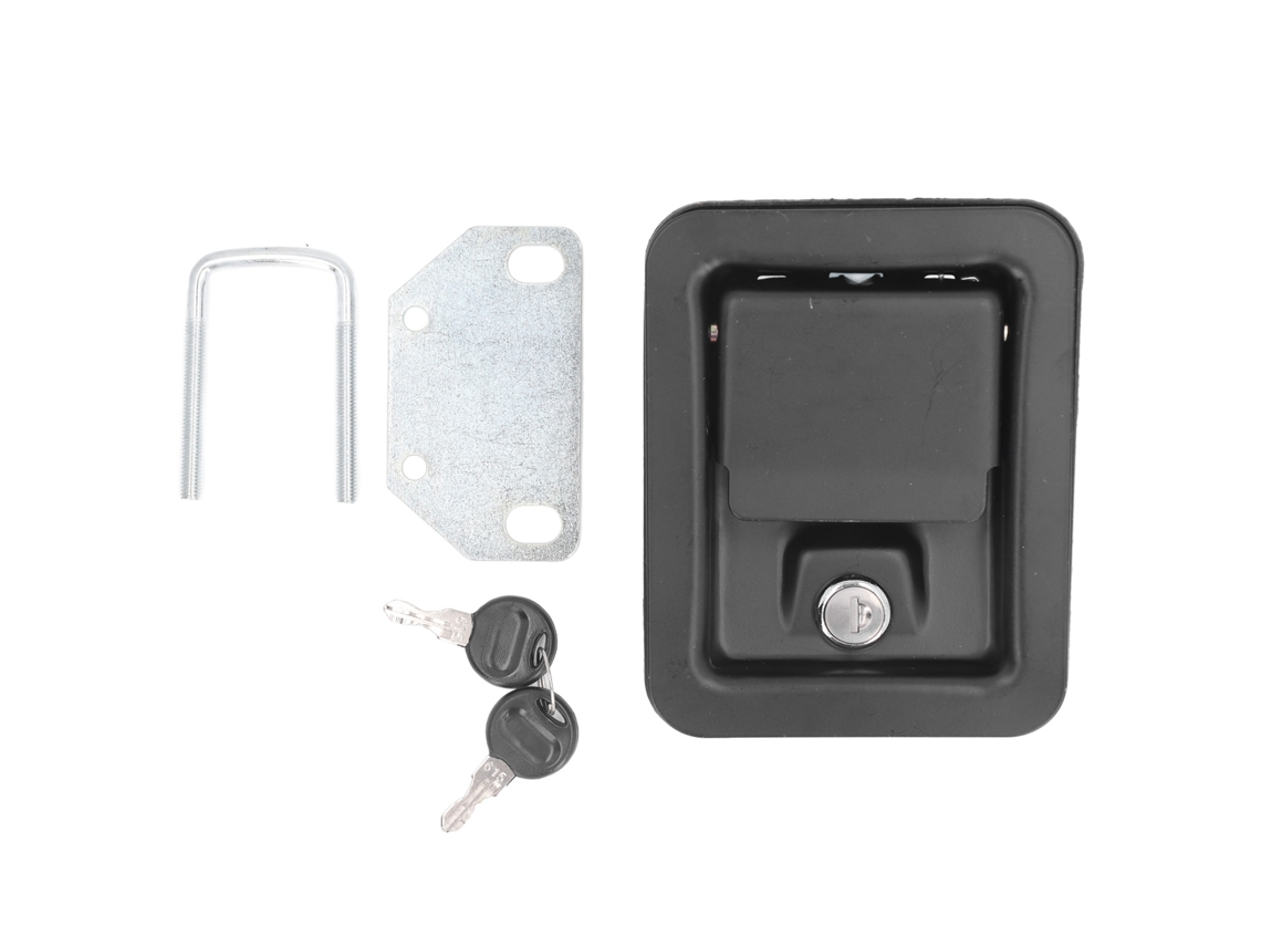 Cerradura Para Caja De Herramientas De Camión De Hierro De 140x108 Mm Con 2 Llaves