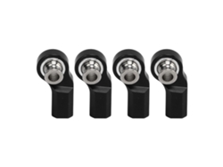 4 Piezas De Extremos De Palanca De Control Para Coche Rc M3 De Aluminio Y Acero Para Axial Scx10 Escala 1/10, Modelo Negro