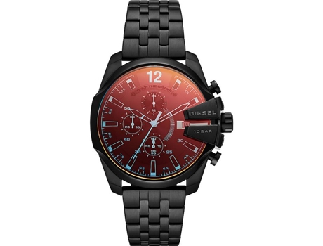 DIESEL Reloj Masculino Cuarzo Cronógrafo Pulsera de Acero Inoxidable Negra Dz4566