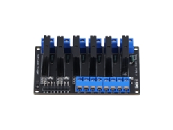 Módulo De Relé De Estado Sólido 6 Canales Control Dc 5v 12v 24v Equipo Eléctrico Con Fusible