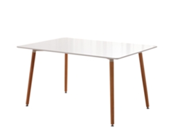 Mesa Nordica de Comedor o Cocina Viken 120cm Blanco SALDOSYSTOCKS