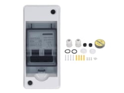 Disjuntor miniatura Veloriskku 50A à prova d'água 2P DC para sistema fotovoltaico solar, isolador de disjuntor 12-400V DC 90-400V AC