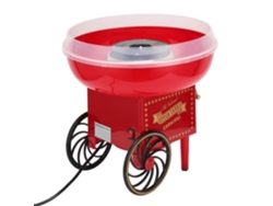 Máquina de Algodón de Azúcar 500W Rojo Vintage Electrodomésticos HURRISE