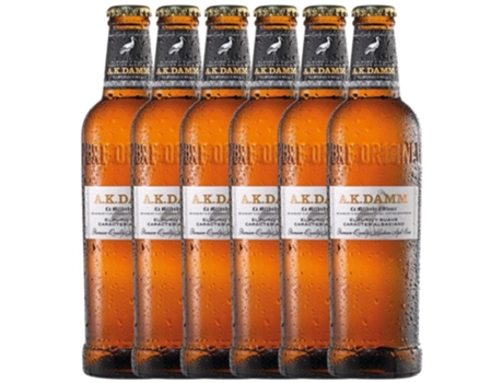 Cerveza ESTRELLA DAMM Pilsen A.K. 0.33L (6 unidades)