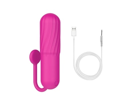 Mini vibrador de silicona de 10 frecuencias recargable por USB para mujer (rosa roja) YIZHOOD