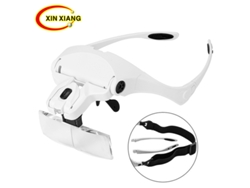Unos Auriculares Con Doble Aumento Que Combinan Una Diadema Led Y Unas Lupas. El Sistema Óptico, Compuesto Por Cinco Lentes, Está Optimizado