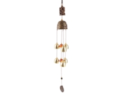 2026-adorno Colgante Campanas De Viento Feng Shui Bronce Con Hojas Para Decoración Hogar China Regalo