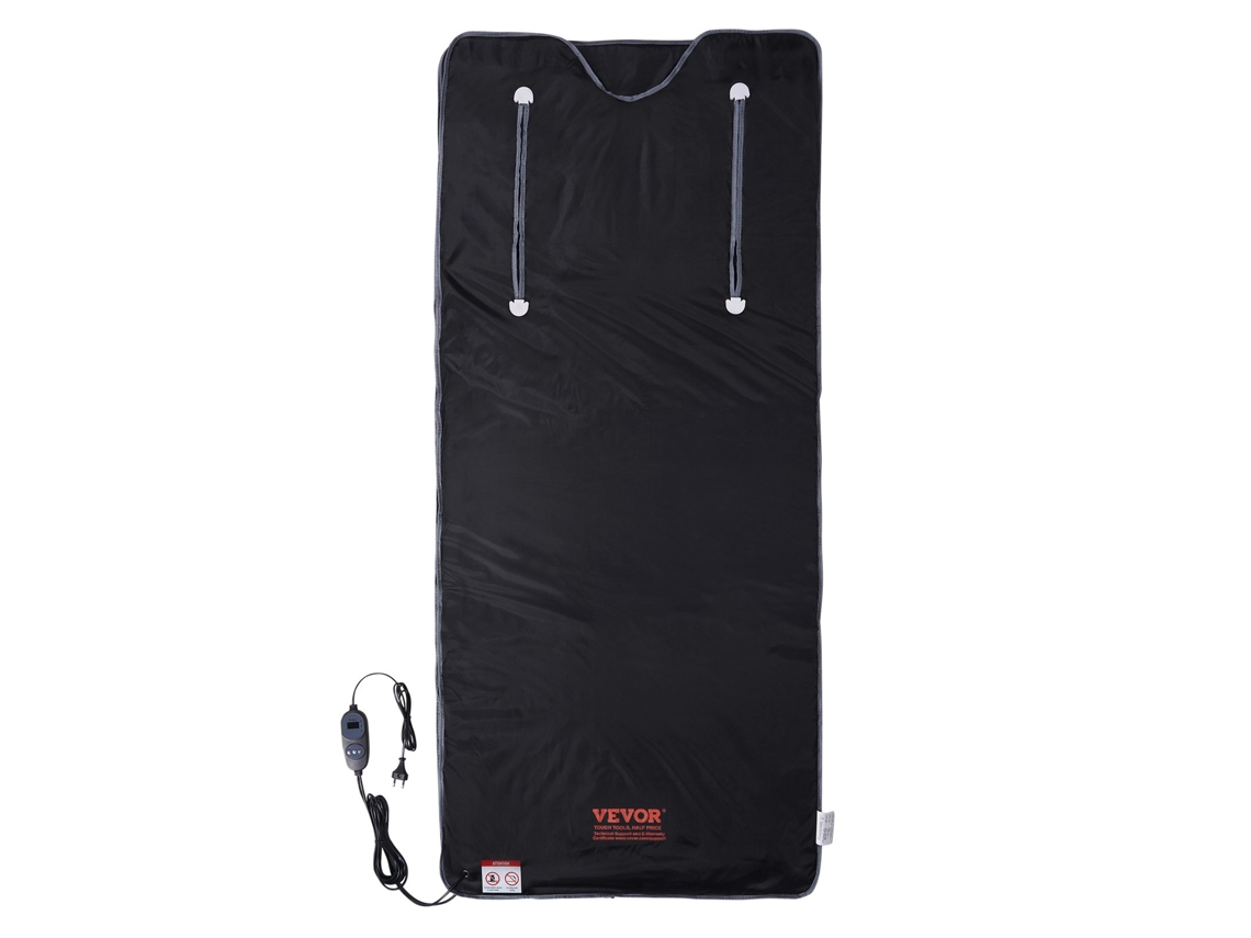 VEVOR Manta de Sauna de Infrarrojos Lejano con Orificios para Brazos, 180x80 cm