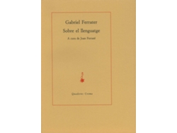 Libro Sobre El Llenguatge de Gabriel Ferrater (Catalán)