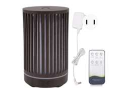 Humidificador De Aromaterapia Con Textura De Madera, Control Remoto, Luz Ambiental, 200 Ml, 100-240 V, Enchufe Estadounidense.