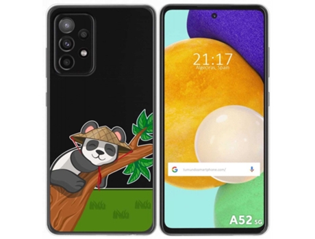 Carcasa Samsung Galaxy A52 / A52 5G / A52s 5G TUMUNDOSMARTPHONE Dibujos Transparente Multicolor