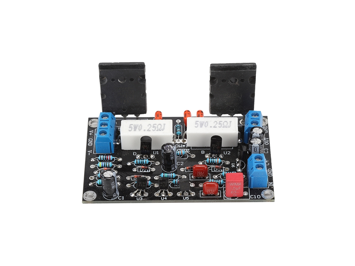 Placa Amplificadora De Potencia De 100 W Con Protección De Circuito Para Altavoz (2sc5200+2sa1943)