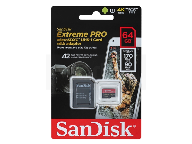 Tarjeta de Memoria SANDISK Micro SDXC Extreme Pro 64 GB